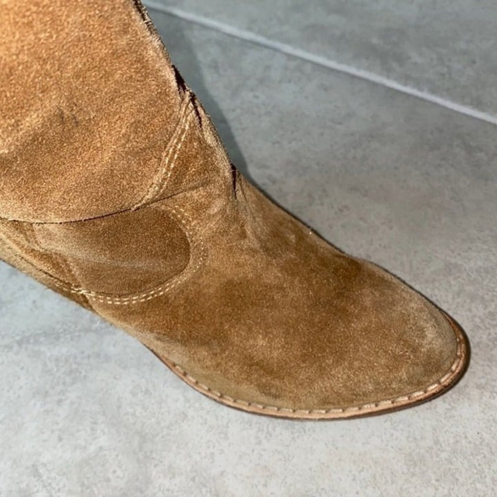 Michael Kors Brown Suede Leather Fashion Boots Size 6 M - Picture 3 of 10